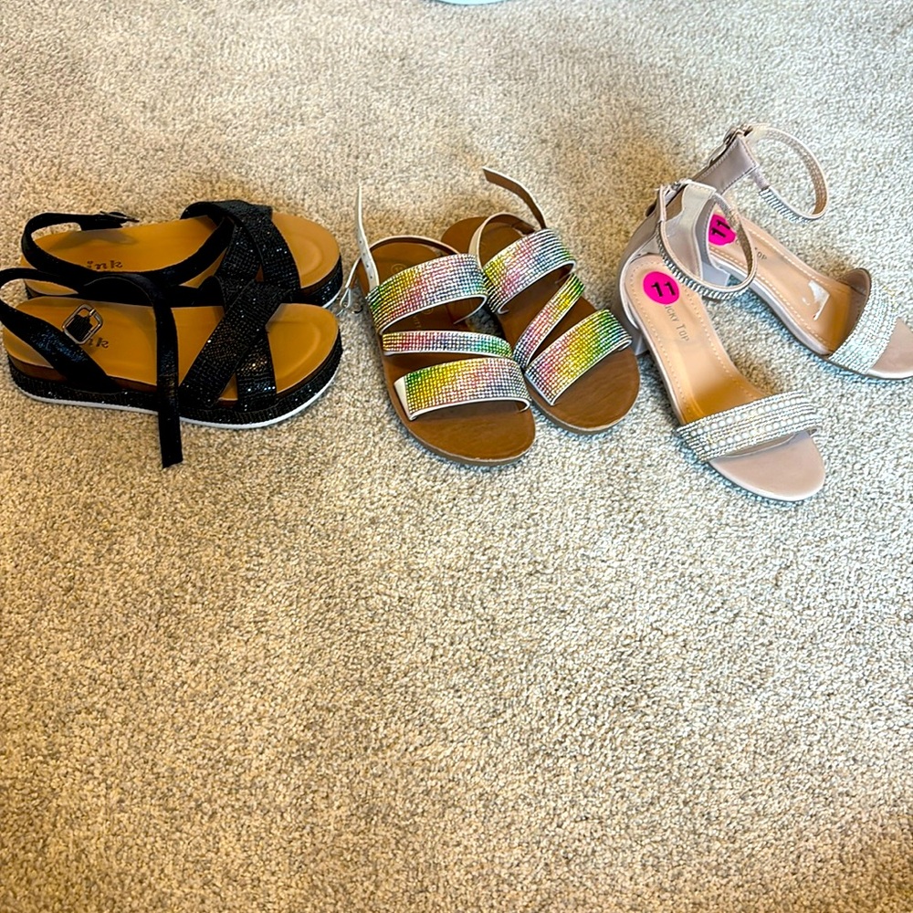 3 pairs of sandals!